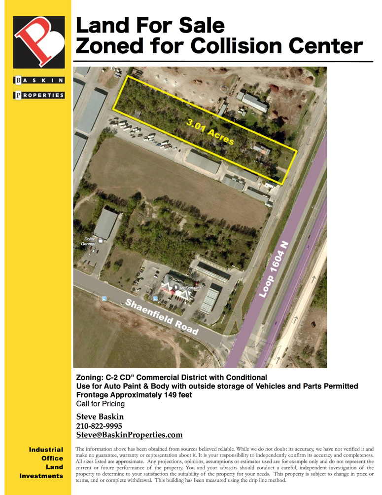 3.01 Acres Loop 1604 and Shaenfield Front 